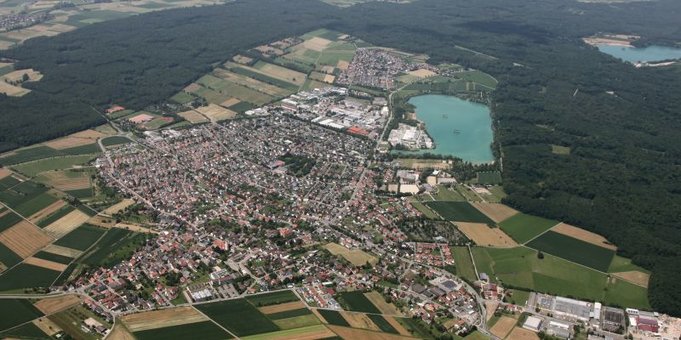Luftbild von Schutterwald