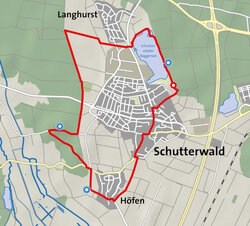 Strecke Sagenrundweg Schutterwald
