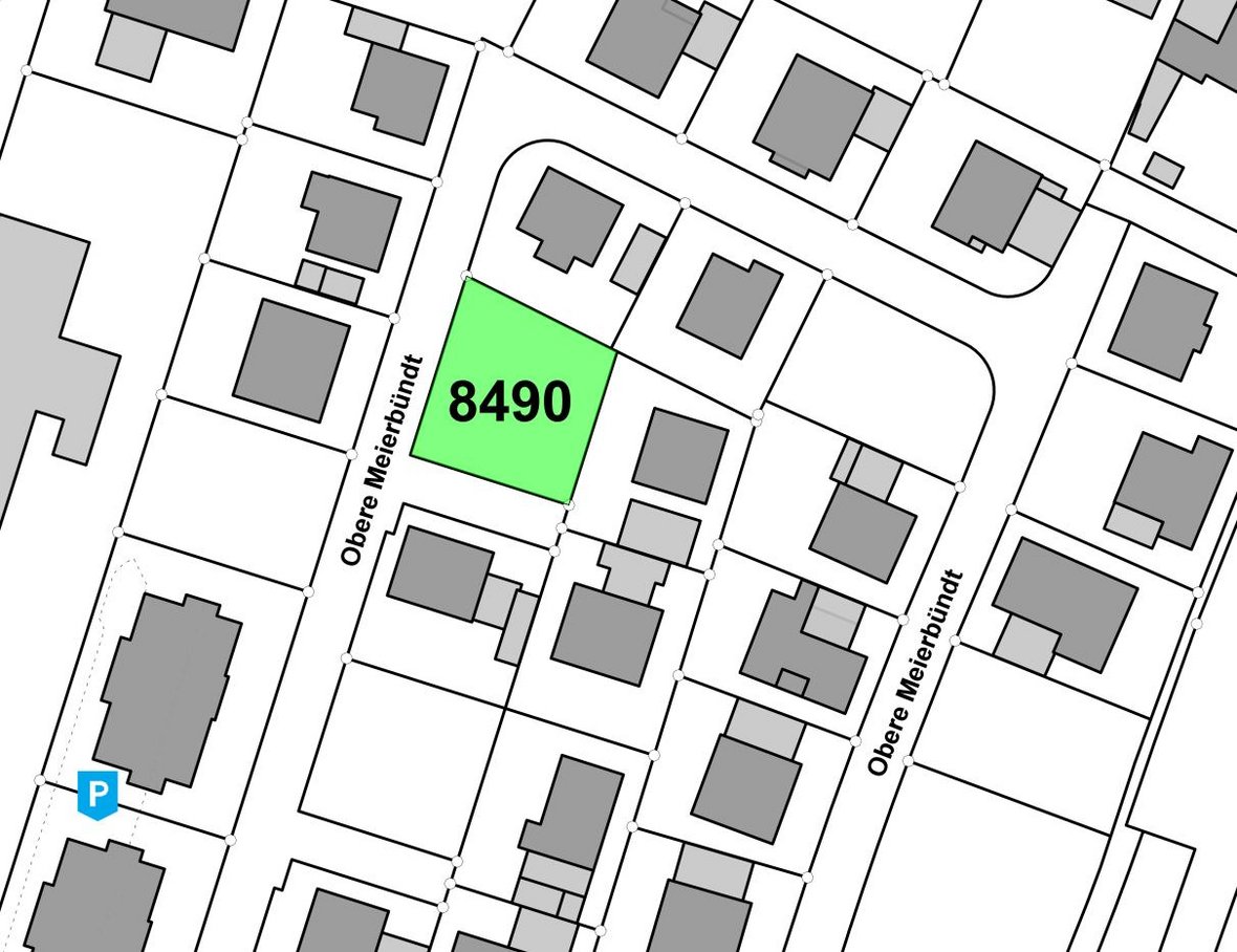 Plan Bauplatz