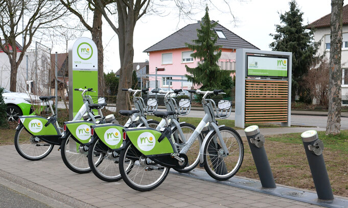 Fahrräder Mobilitätsstation Parkweg