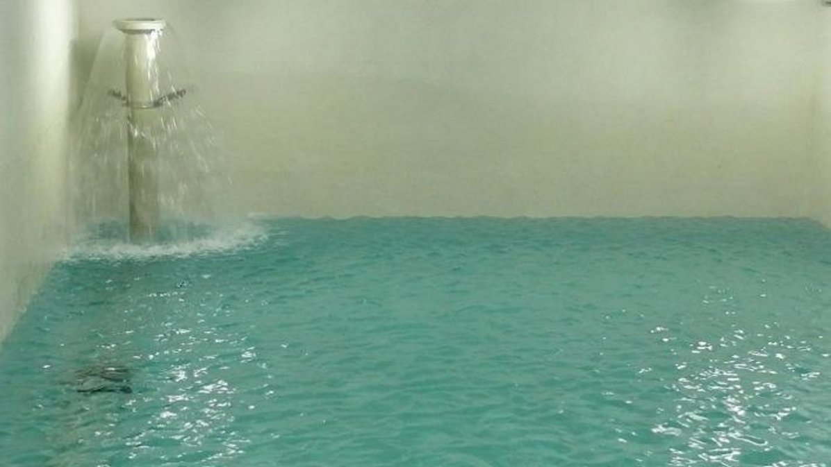 Bild vom Vorratsbecken im Wasserwerk