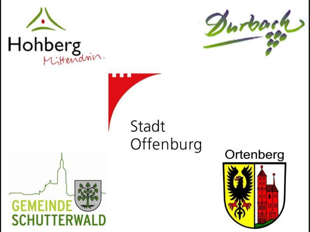 Logos von Hohberg, Durbach, Offenburg, Ortenberg, Schutterwald