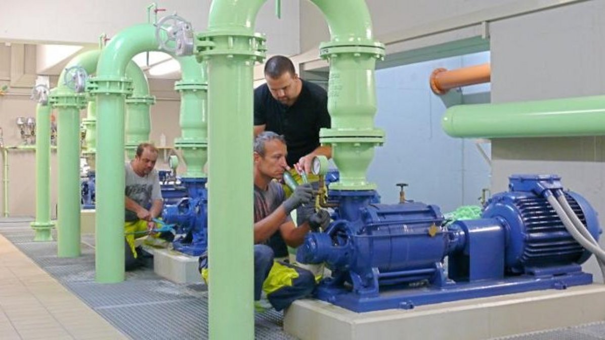 Bild von Reinwasserpumpen Wasserwerk